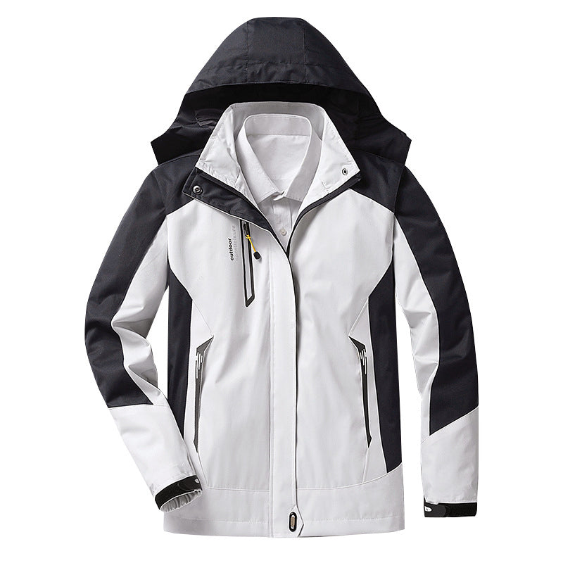 Wandersportjacke Damen Waterproof Kapuze