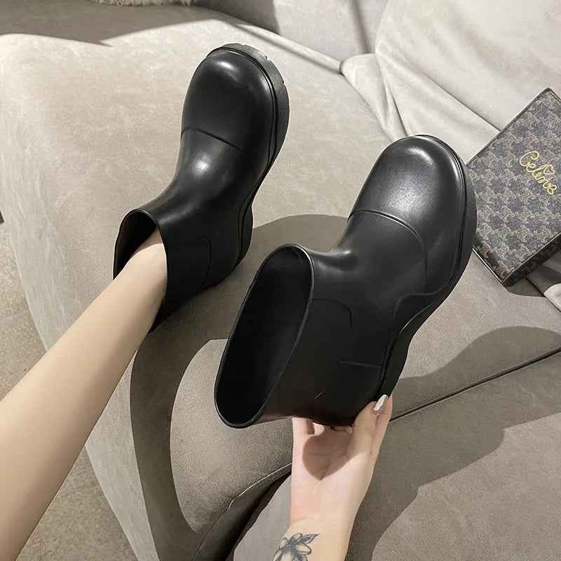 Frauen Regenstiefel Rutschfest Komfortabel