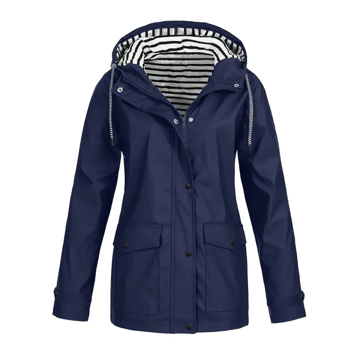 Wasserdichte Regenjacke Damen Elegant Mid-Length