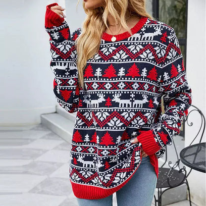 Bequemer Strickpullover Großzügig Schnitt