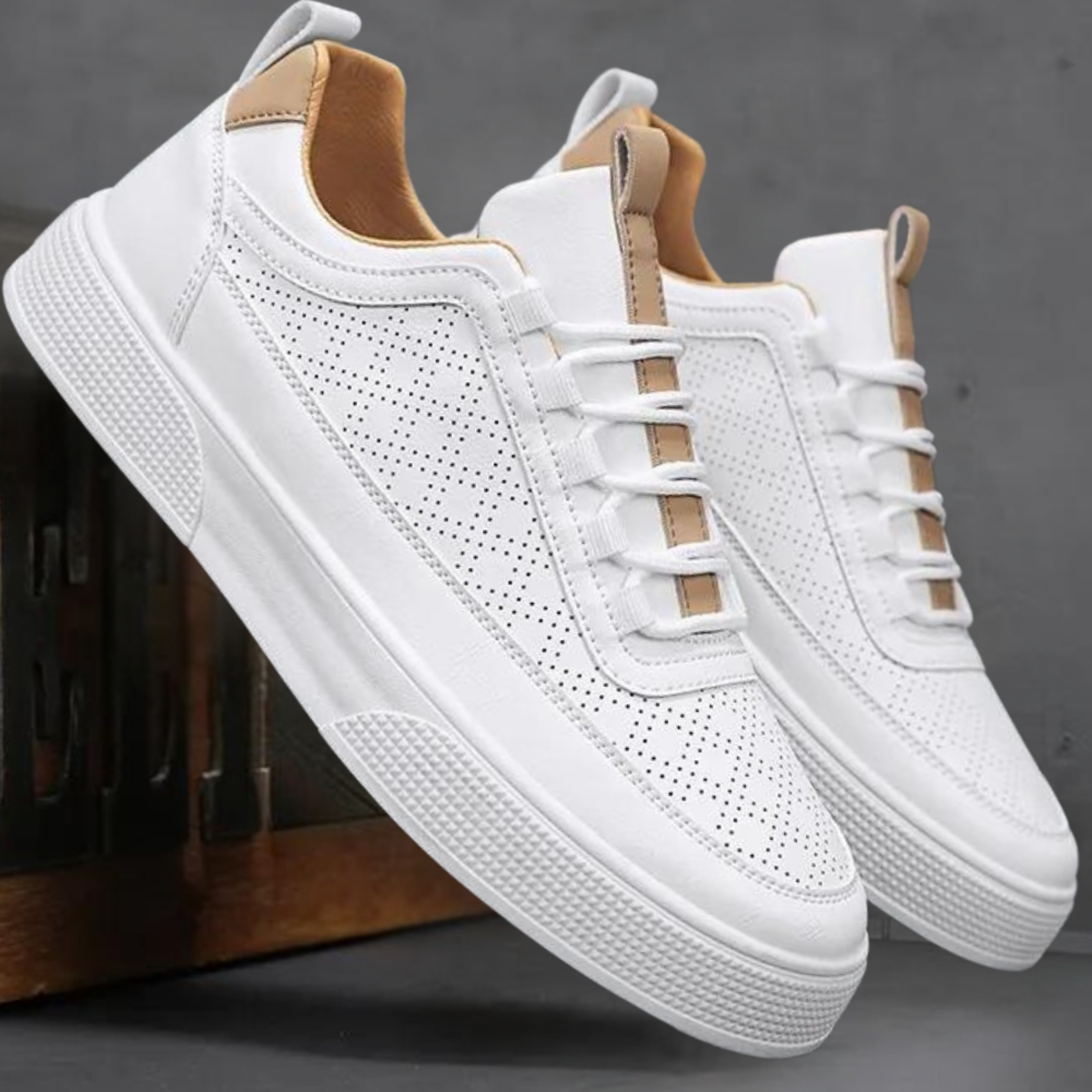 Leichte Sommer Sneakers Weiße Herren Laufschuhe
