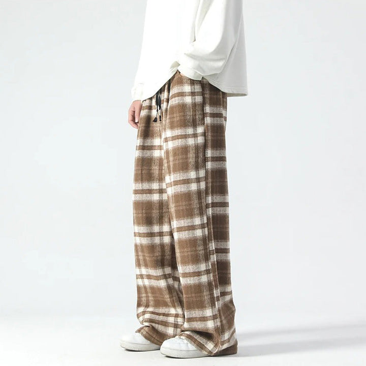 Bequeme Herrenhosen Kariert Relaxed Fit