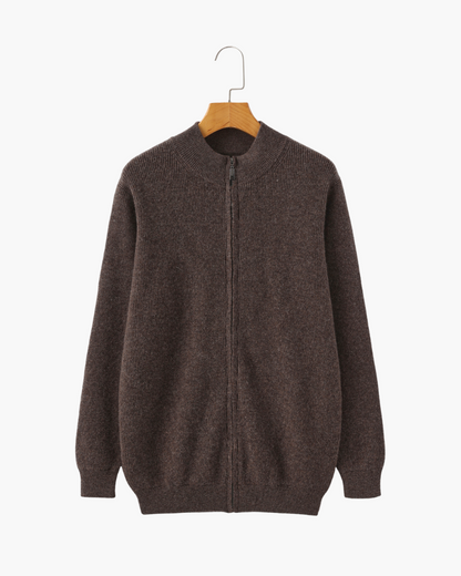 Warme Strickjacke aus reiner Wolle