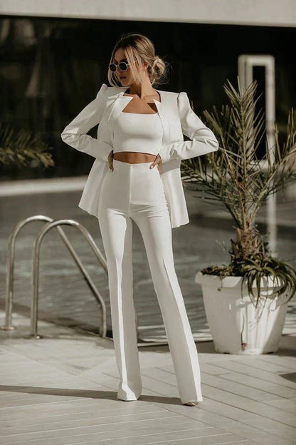 Elegantes 3-teiliges Anzugset Damen - IdealeKleiden