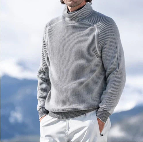 Stilvoller Herren Pullover Rollkragen - IdealeKleiden