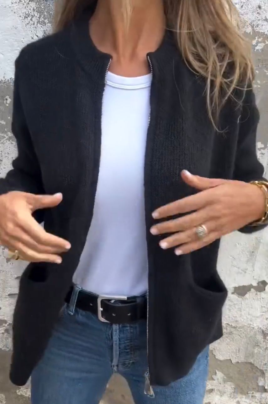 Damen Sweatshirt Bequem Mit Taschen