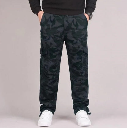 Herren-Cargohose Bequem Gerade Passform