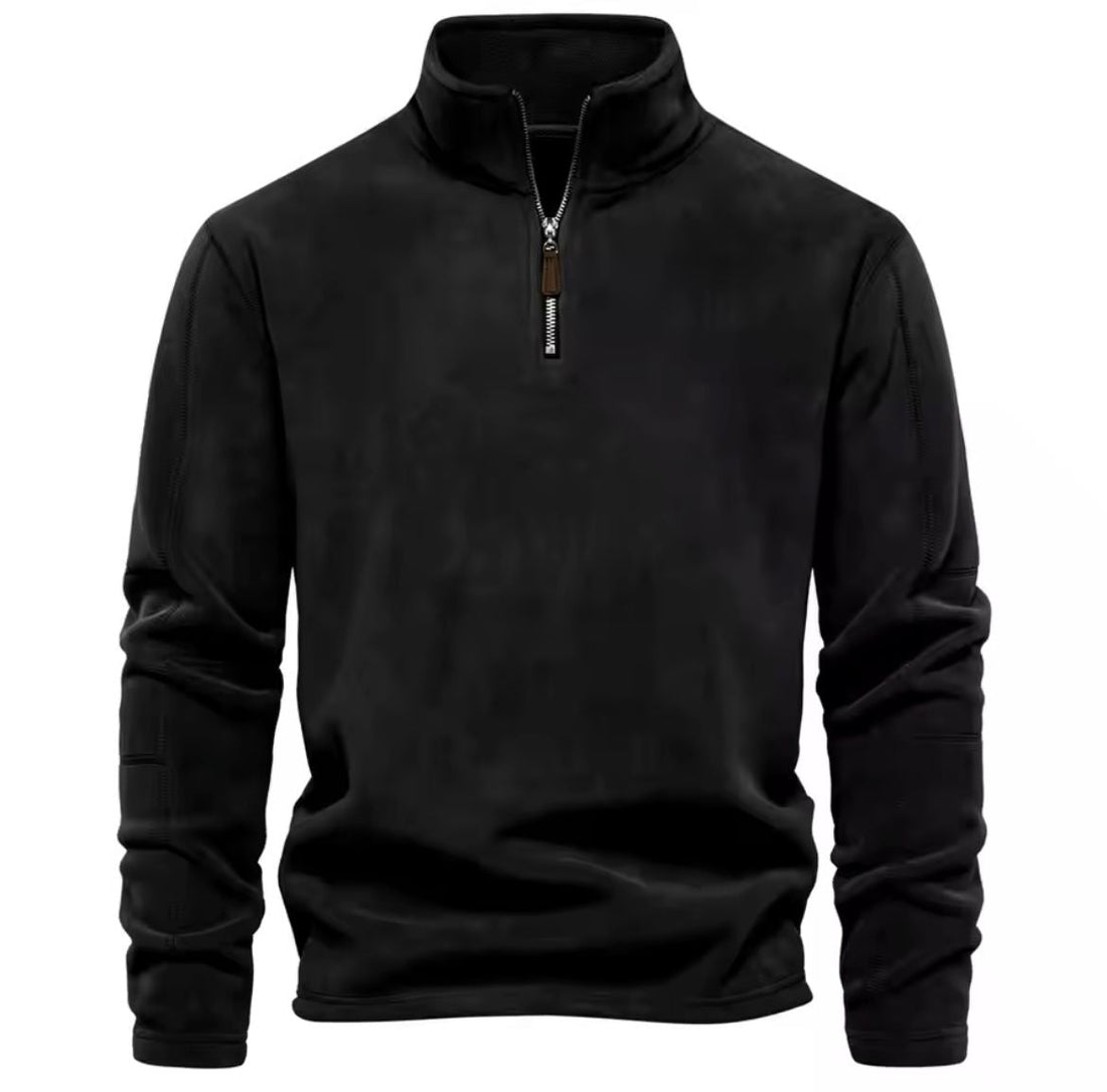 Herren Fleecepullover Warm Halbzipper