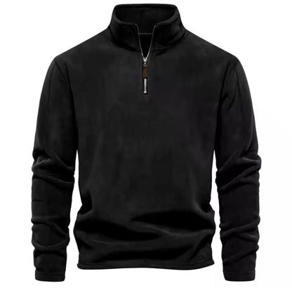 Herren Fleecepullover Warm Halbzipper