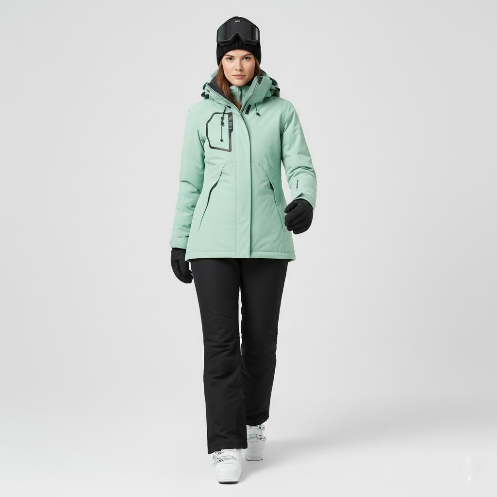 Damen Skijacke Set: Warme Ski-Combo mit passender Hose - IdealeKleiden
