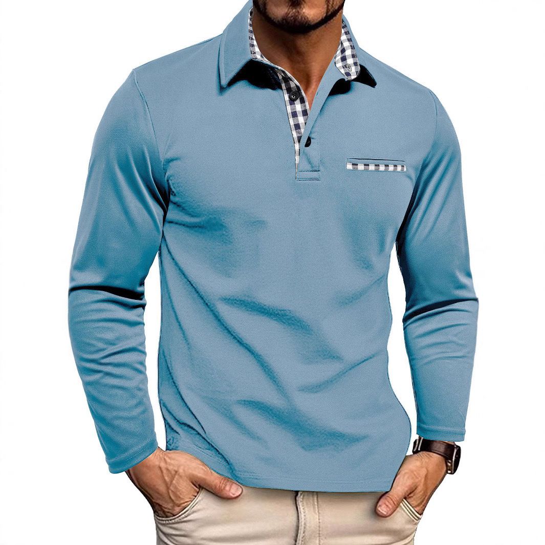 Herren Poloshirt Langarm Komfortable Qualität