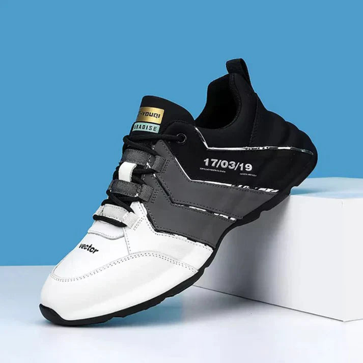 Herren Sportschuhe Schwarz Weiß Premium Qualität