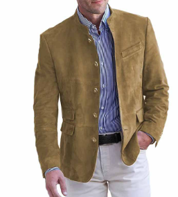 Herren Blazer aus Wildleder Slim Fit