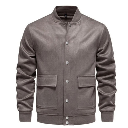 Herren Wildlederjacke Slim Fit Casual