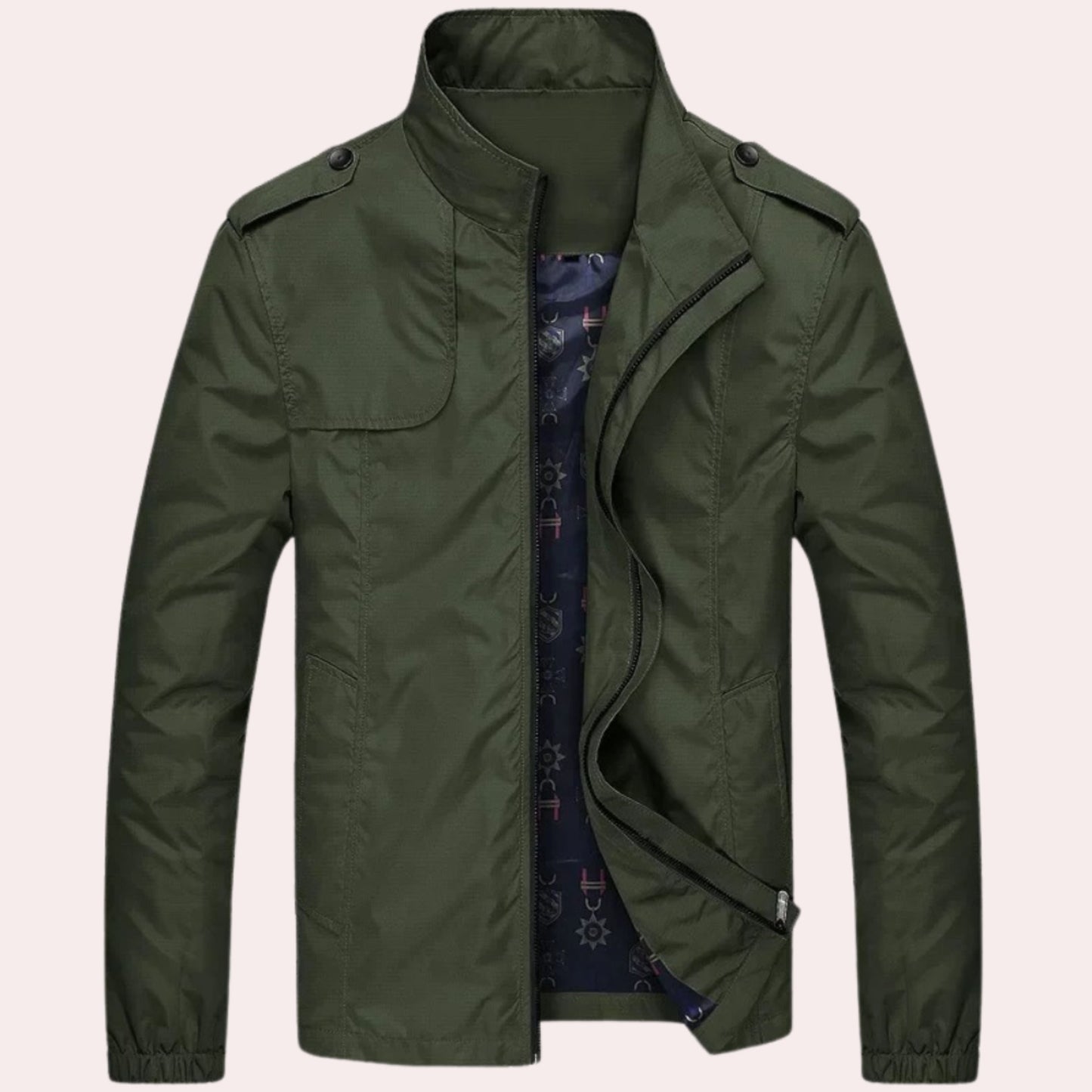 Herren Trenchcoat Winddicht Kurz