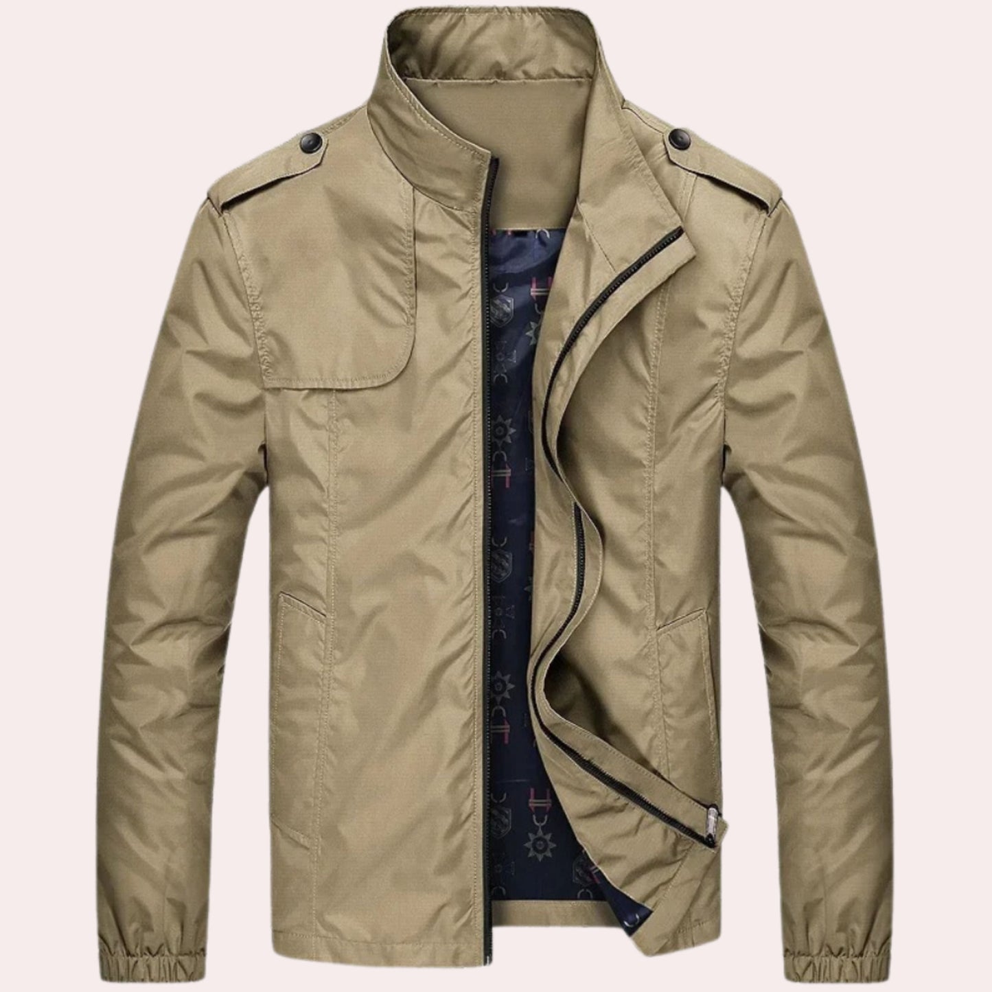 Herren Trenchcoat Winddicht Kurz