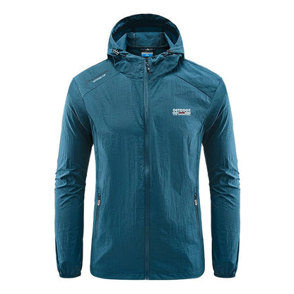 Leichte Laufjacke Herren Wasserdicht Kapuze