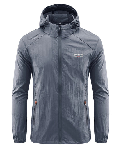 Leichte Laufjacke Herren Wasserdicht Kapuze