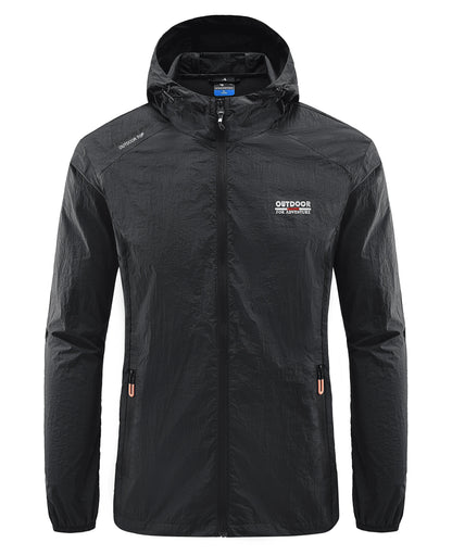 Leichte Laufjacke Herren Wasserdicht Kapuze