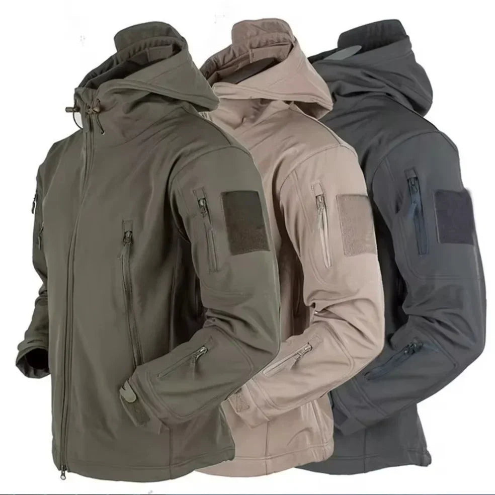 Wasserdichte Outdoor-Jacke für Männer mit Kapuze - IdealeKleiden