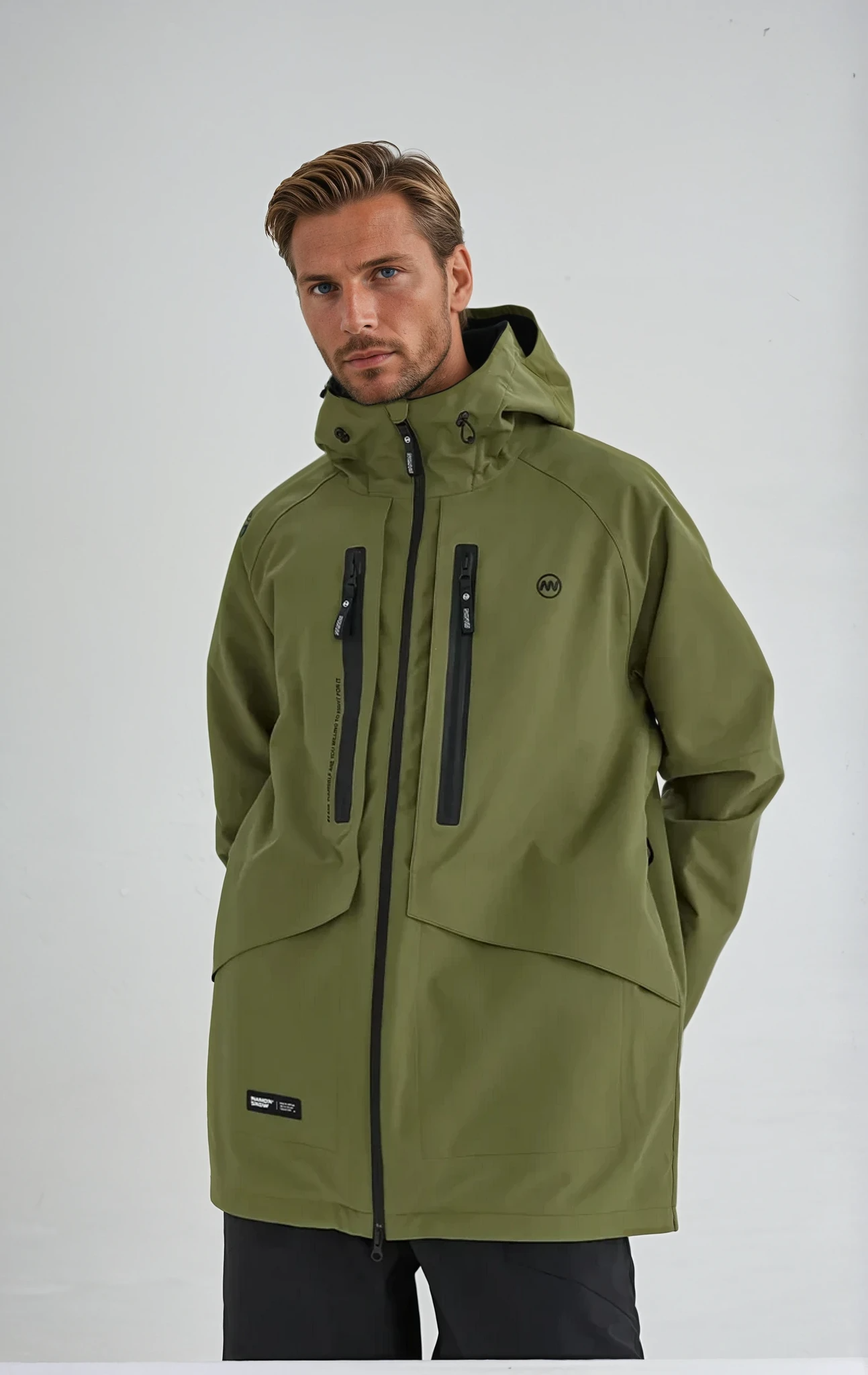 Herren Windjacke Wasserdicht Isoliert Oversized
