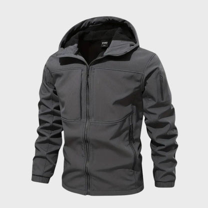 Herren Outdoor Softshelljacke Wasserdicht Kapuze