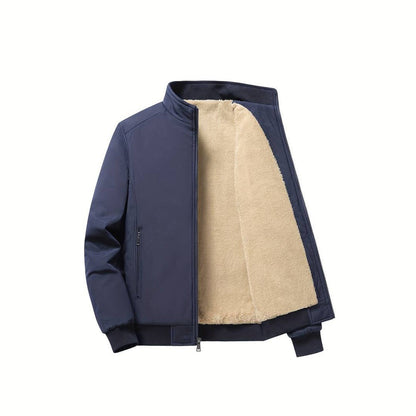 Winterjacke Männer Fleece Gefüttert Bomberstyle