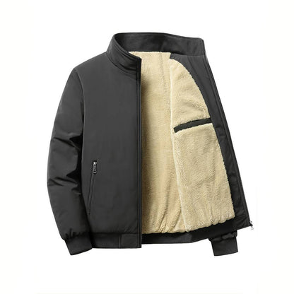 Winterjacke Männer Fleece Gefüttert Bomberstyle