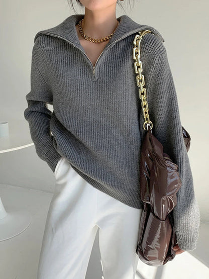 Weicher Rollkragenpullover Damen Wärmeverschluss - IdealeKleiden