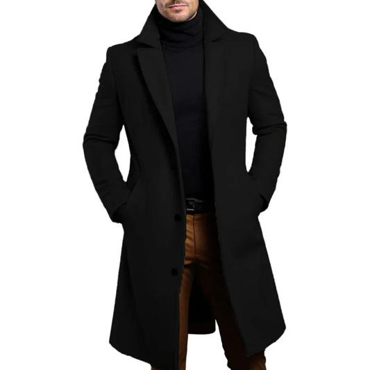 Herren Wintermantel Elegant Mittellang - IdealeKleiden