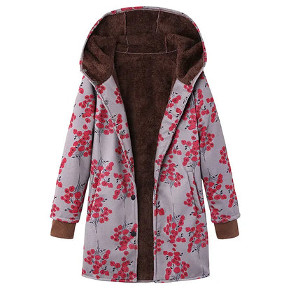 Dicke Kaschmirjacke Mit Bedruckung