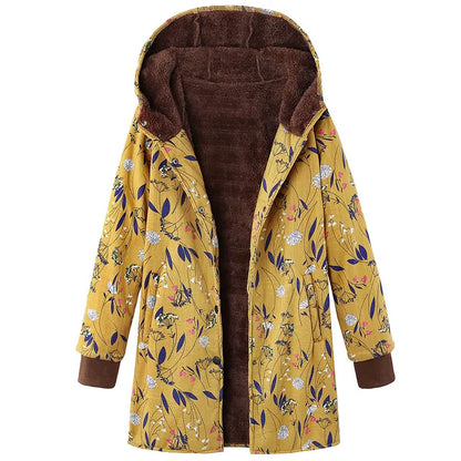 Dicke Kaschmirjacke Mit Bedruckung