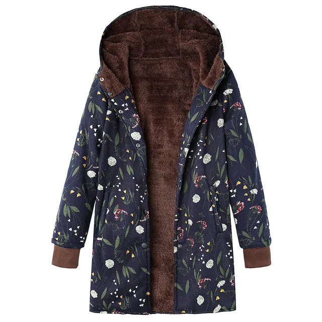 Dicke Kaschmirjacke Mit Bedruckung