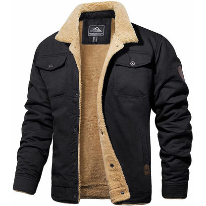 Winter-Bomberjacke Herren Sherpa Futter - IdealeKleiden