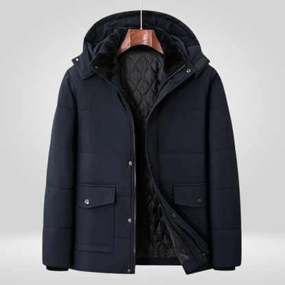 Herren Winterparka Warm Isoliert Kapuze
