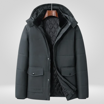 Herren Winterparka Warm Isoliert Kapuze