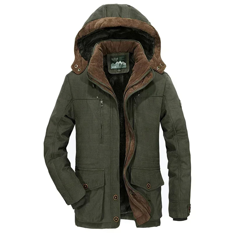 Herren Winterkleid Elegant Baumwolle Kapuze