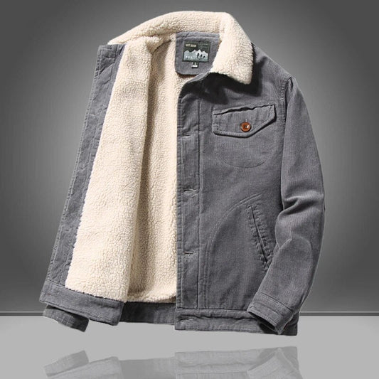 Schicke Sherpa Jacke Warm Cord - IdealeKleiden