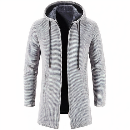 Herren Winterjacke Fleece Kapuze Warm - IdealeKleiden