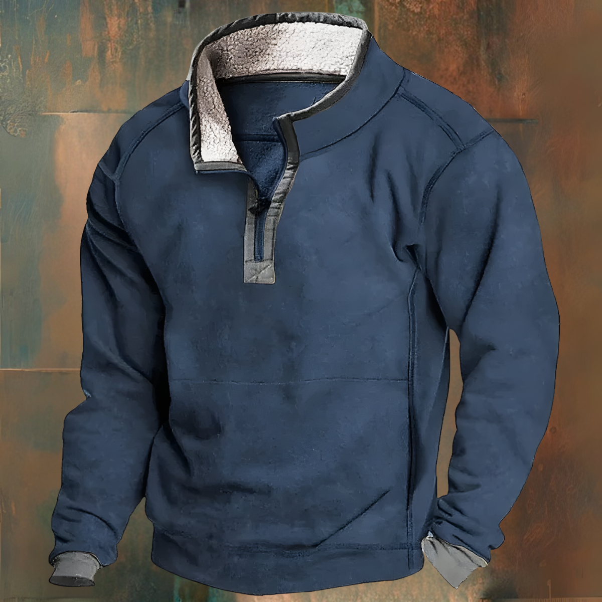 Herren Winterpullover Fleece Innenausstattung