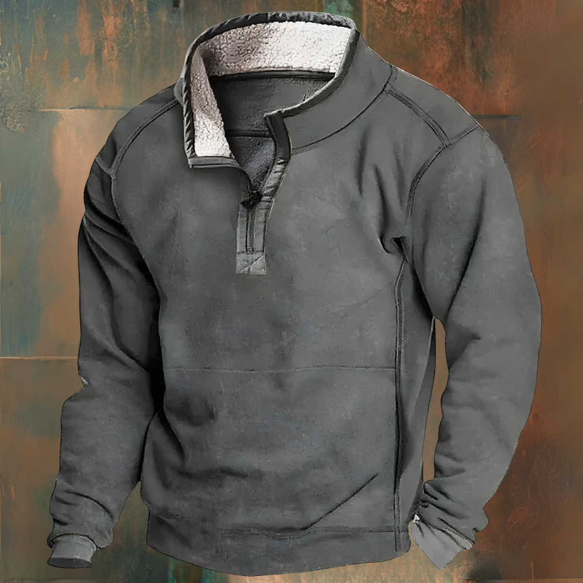 Herren Winterpullover Fleece Innenausstattung