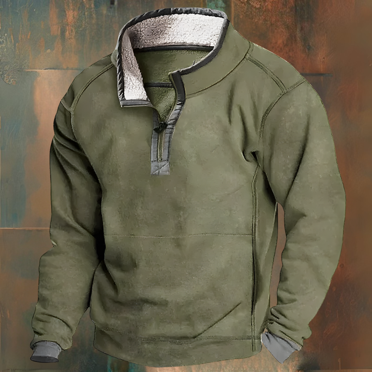 Herren Winterpullover Fleece Innenausstattung