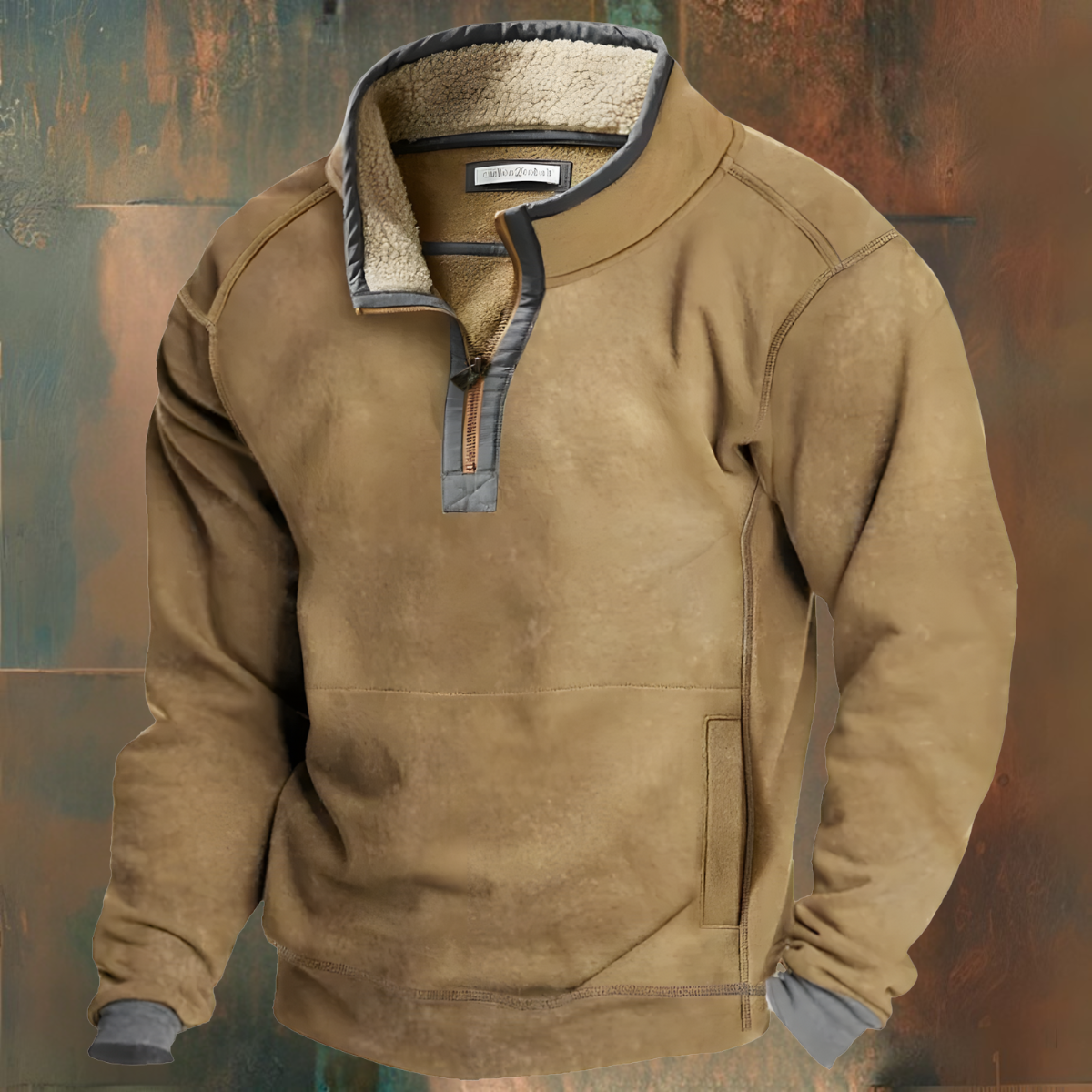 Herren Winterpullover Fleece Innenausstattung - IdealeKleiden