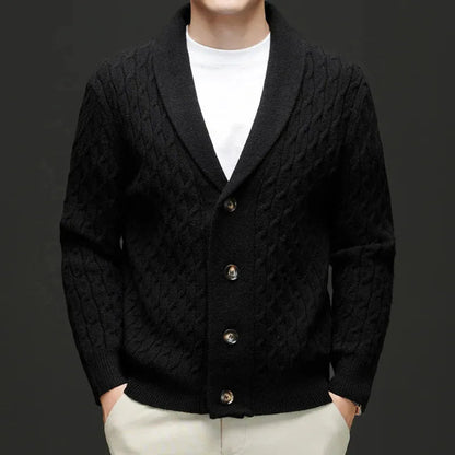 Stylisher Cardigan mit Schalkragen und Knöpfen