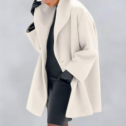 Elegante Damenjacke - Langer Warmwintermantel