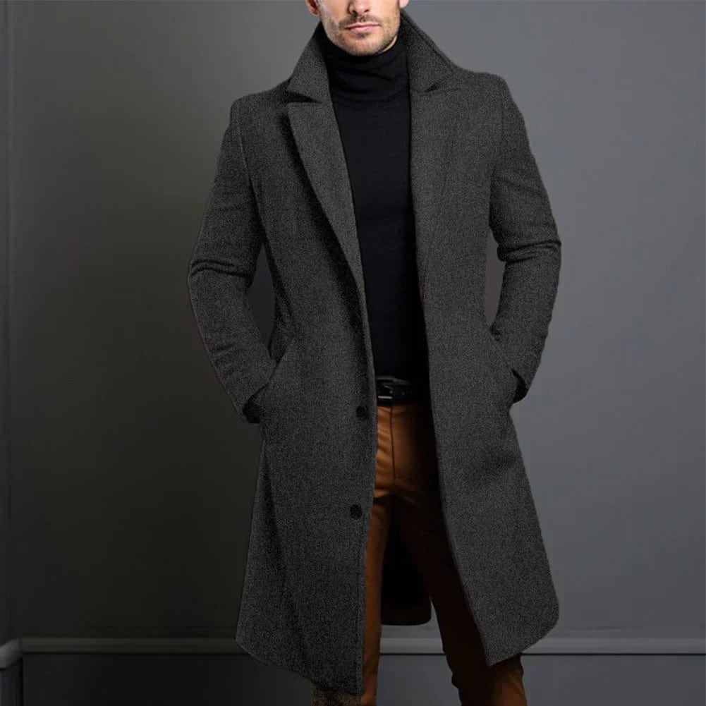 Herren Wintermantel Elegant Einreiher