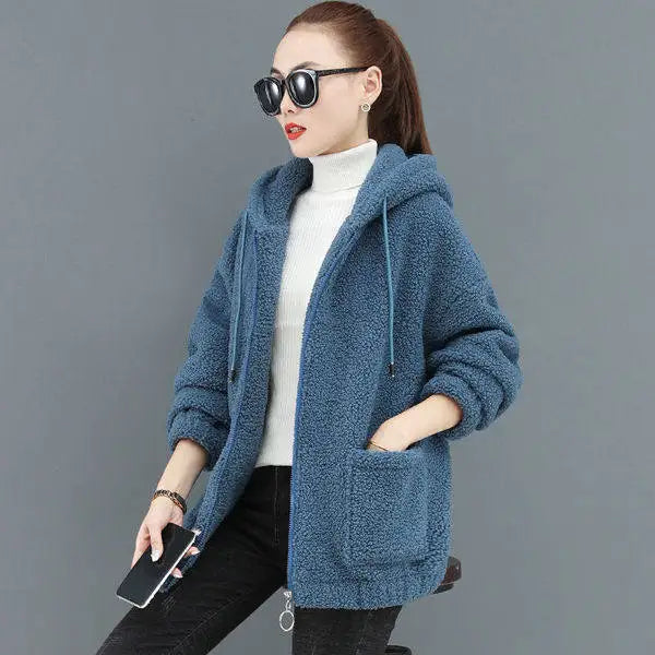 Nalia - Fleeceweste Kapuzenjacke Warm