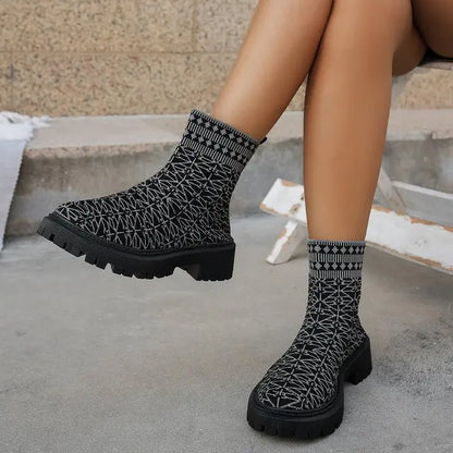 Stiefel Damen Chic Großformat