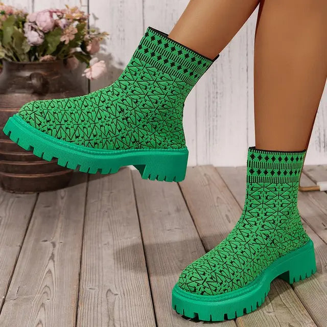 Stiefel Damen Chic Großformat - IdealeKleiden