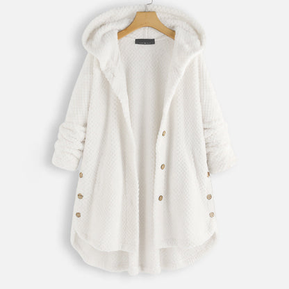 Warme Reversible Fleece Kapuzenjacke Winter